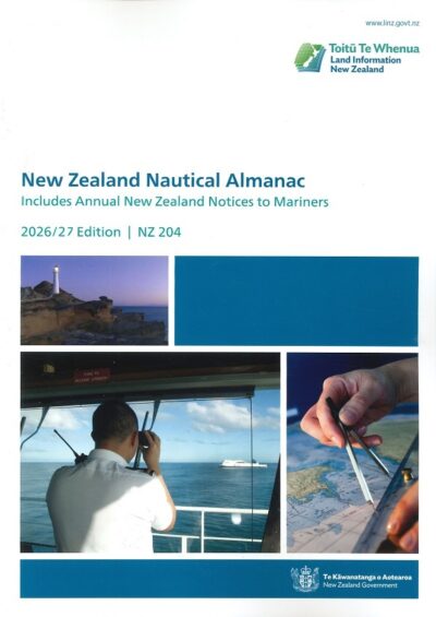 PRE-ORDER NEW ZEALAND NAUTICAL ALMANAC 2026/2027 EDITION (NZ 204)
