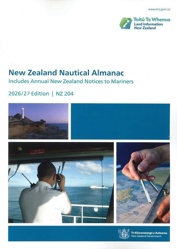 PRE-ORDER NEW ZEALAND NAUTICAL ALMANAC 2026/2027 EDITION (NZ 204)