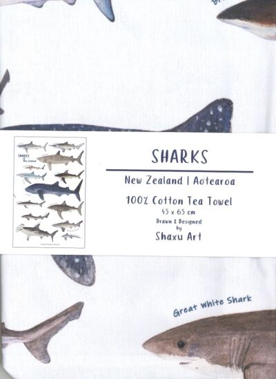TEATOWEL - SHARKS