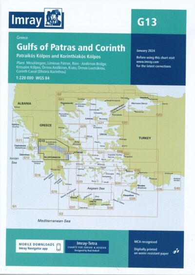 IMRAY - GULFS OF PATHRAS AND CORINTH. CHART G13