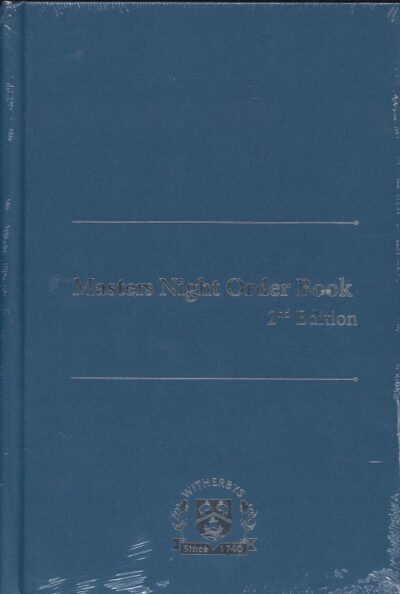 MASTERS NIGHT ORDER BOOK