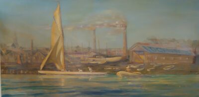 "THE LAUNCHING OF SUNBEAM FROM THE LOGAN SHIPYARD"