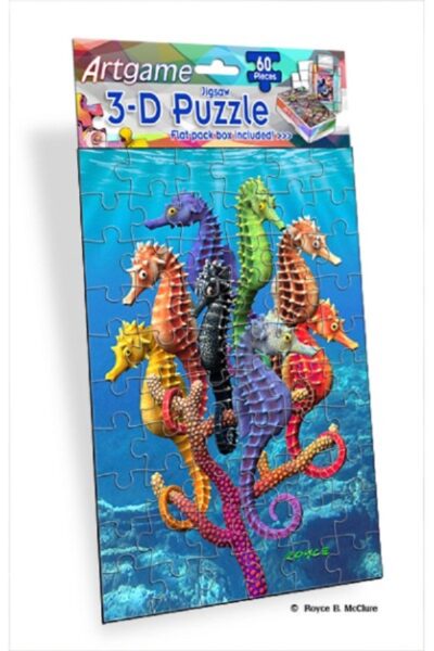 3D SEAHORSES MINI JIGSAW PUZZLE